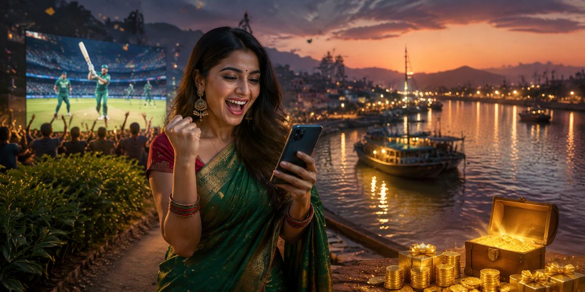 রংপুরের চা বাগানে মোবাইলে ক্রিকেট বেটিং করছেন একজন ব্যবহারকারী