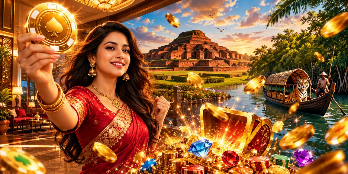 সুন্দরবনের পটভূমিতে বাংলাদেশি মডেল ak111 ক্যাসিনো অ্যাপ ব্যবহার করছেন